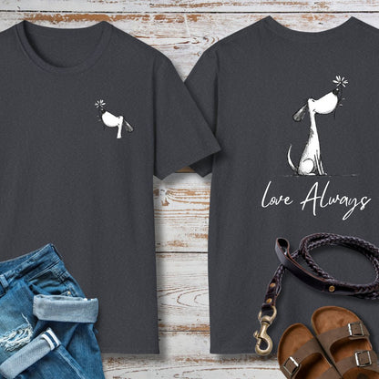 Love Always - Vorne & Hinten - T-Shirt Unisex Classic Fit - Bequemer Klassiker