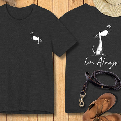 Love Always -  Vorne & Hinten - T-Shirt Unisex Modern Fit - Weich & Leicht