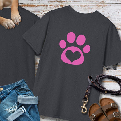 Love in Pink - Nur Hinten - T-Shirt Unisex Classic Fit - Bequemer Klassiker