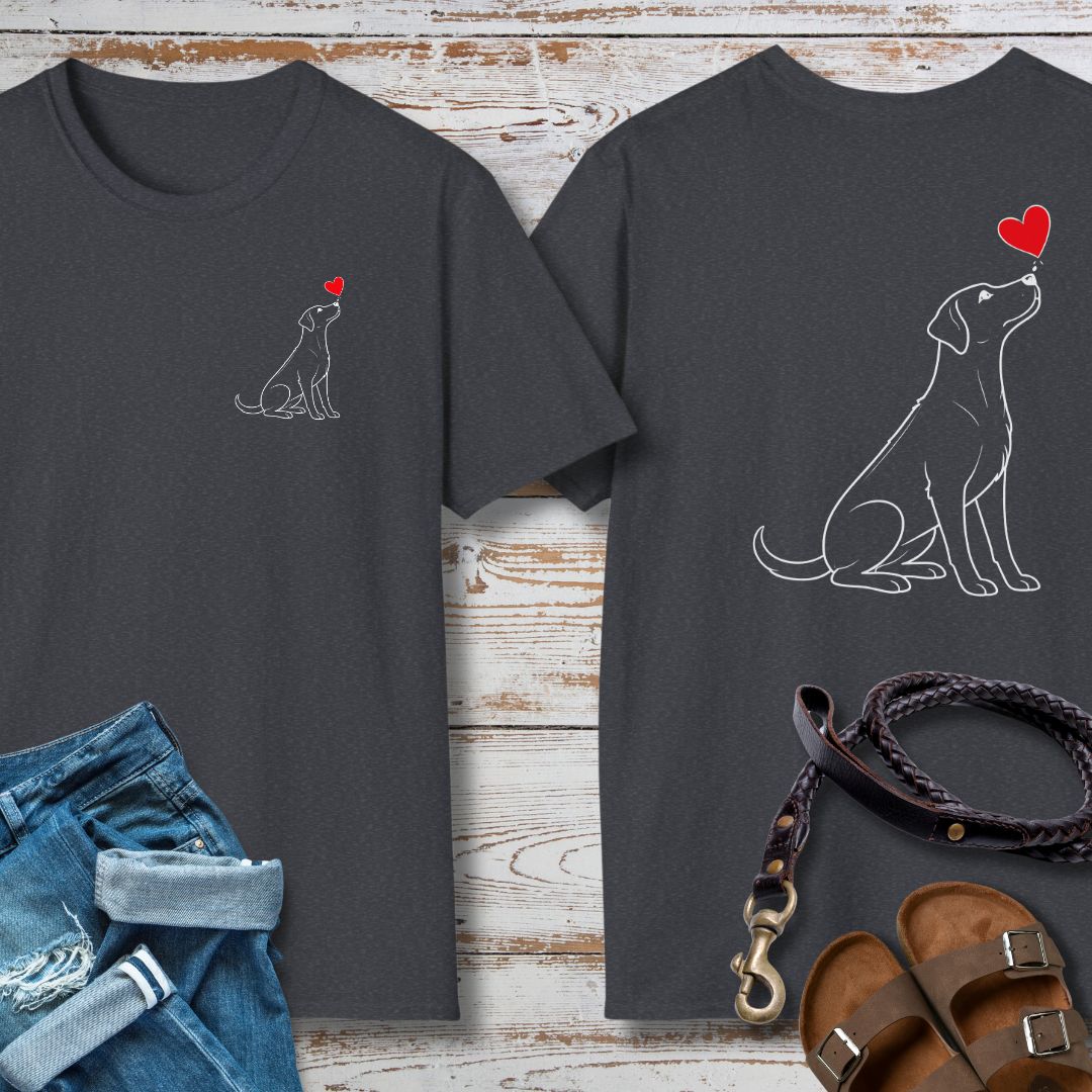 Herzenshunde - Ridgeback - Vorne & Hinten - T-Shirt Unisex Classic Fit - Bequemer Klassiker