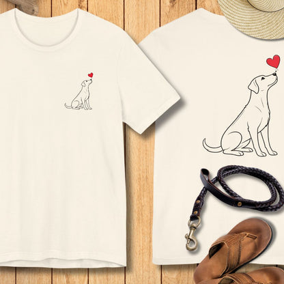 Herzenshunde - Ridgeback - Vorne & Hinten - T-Shirt Unisex Modern Fit - Weich & Leicht
