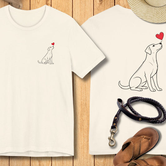 Herzenshunde - Ridgeback - Vorne & Hinten - T-Shirt Unisex Modern Fit - Weich & Leicht