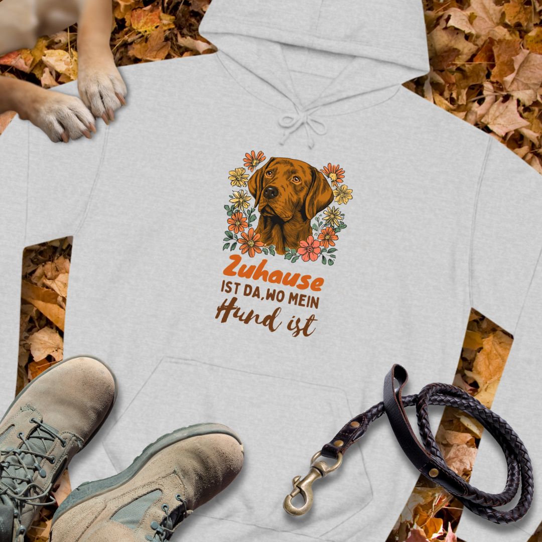 Zuhause ist da wo mein Hund ist - Red Fox Labrador - Unisex Classic Fit Hoodie