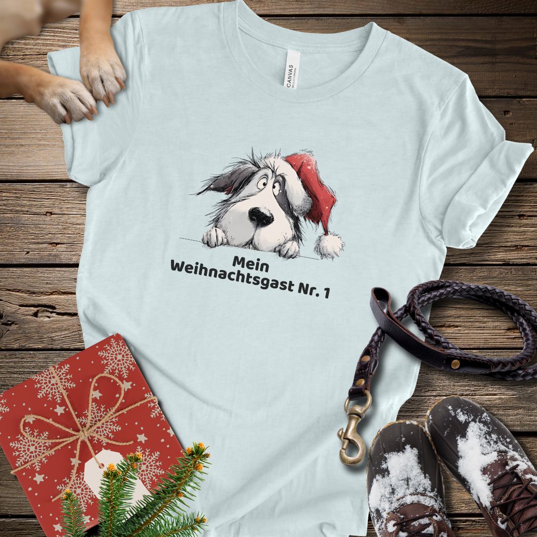 T-Shirt des Monats Dezember "Mein Weihnachtsgast Nr. 1" - T-Shirt Unisex Modern Fit - Weich & Leicht