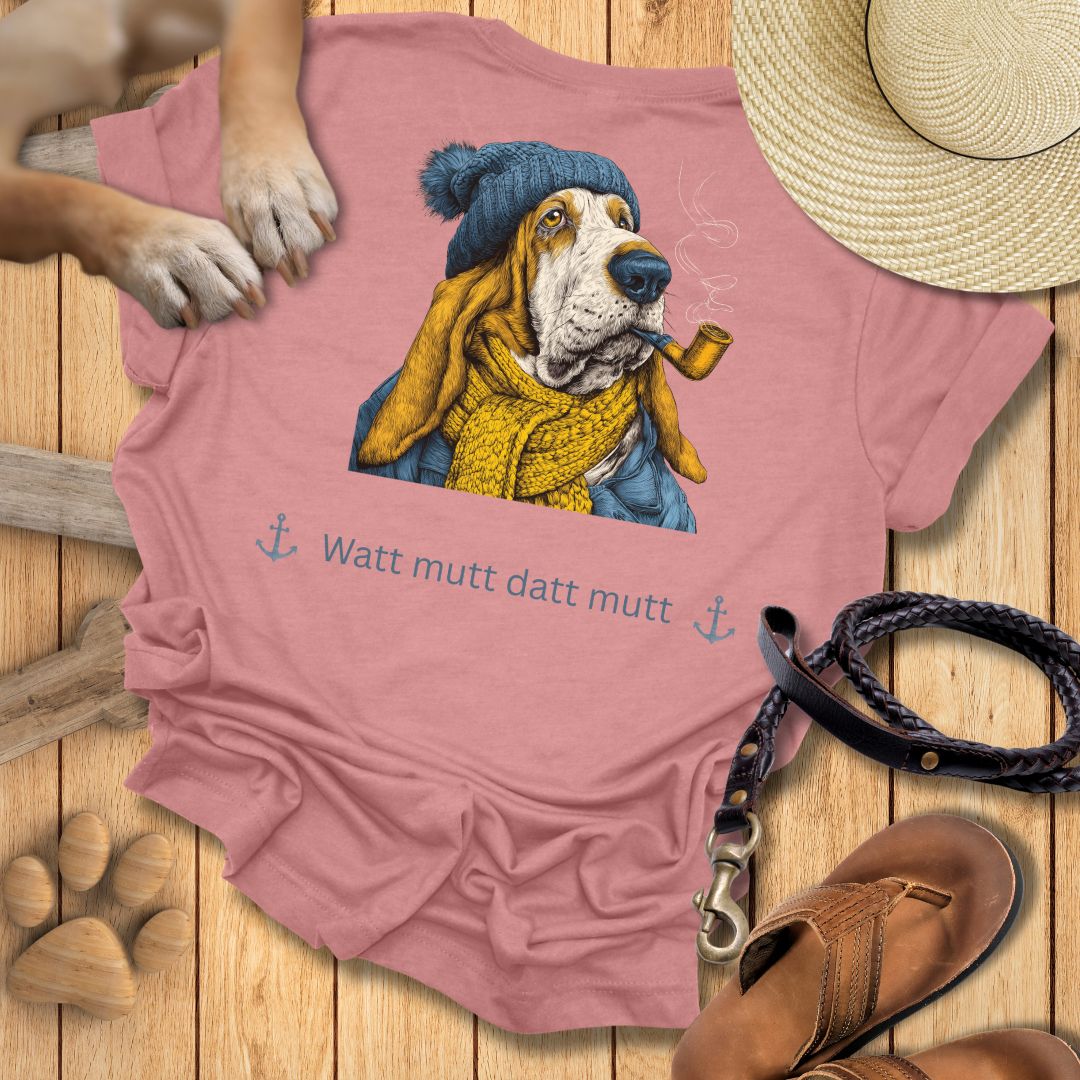Watt mutt datt mutt - Beidseitig bedrucktes T-Shirt Unisex Slim Fit