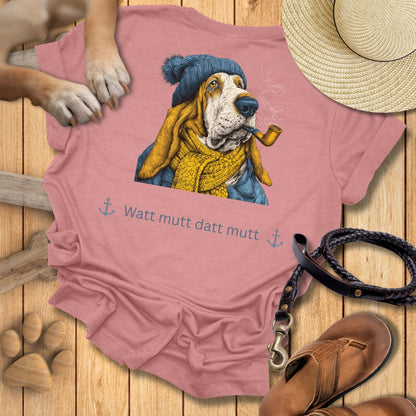 Watt mutt datt mutt - Beidseitig bedrucktes T-Shirt Unisex Slim Fit
