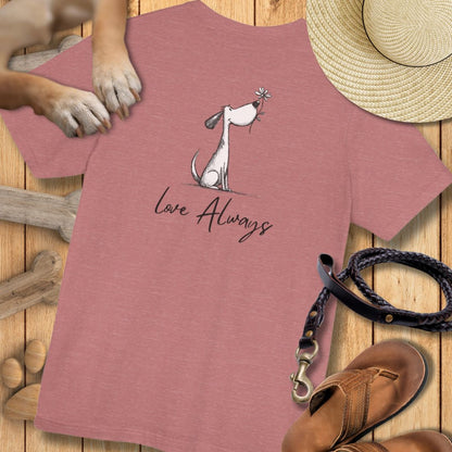 Love Always -  Vorne & Hinten - T-Shirt Unisex Modern Fit - Weich & Leicht
