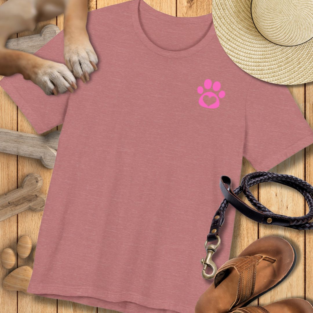 Love in Pink - Vorne & Hinten - T-Shirt Unisex Modern Fit Premium Qualität