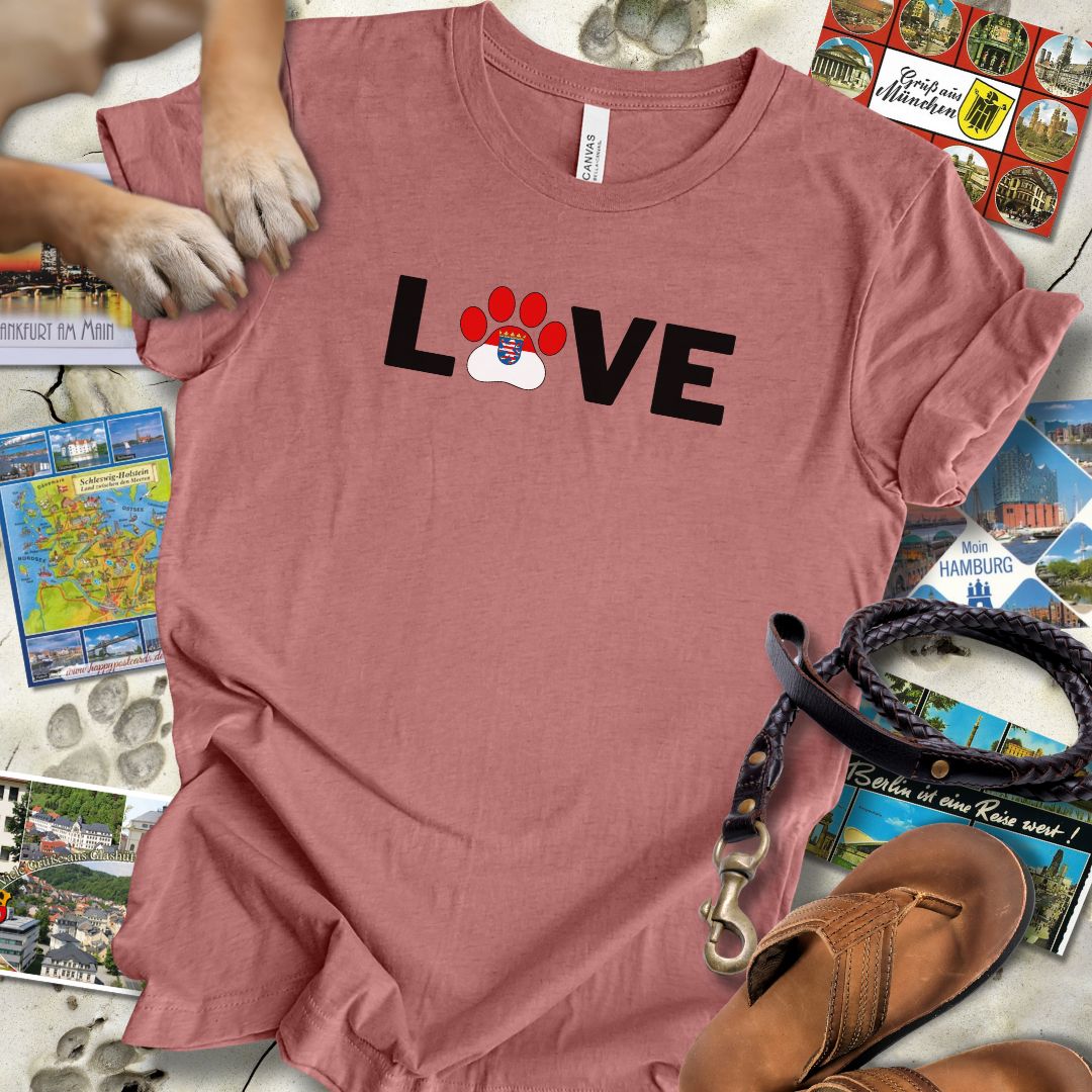 Love Pfote - Hessen - T-Shirt Unisex Slim Fit
