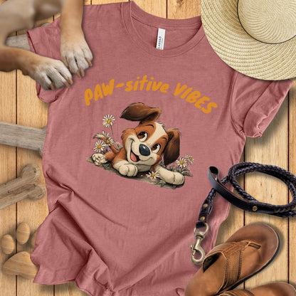 Paw-sitive Vibes 2 - T-Shirt Unisex Slim Fit