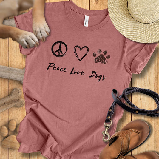 Peace Love Dogs - T-Shirt Unisex Slim Fit