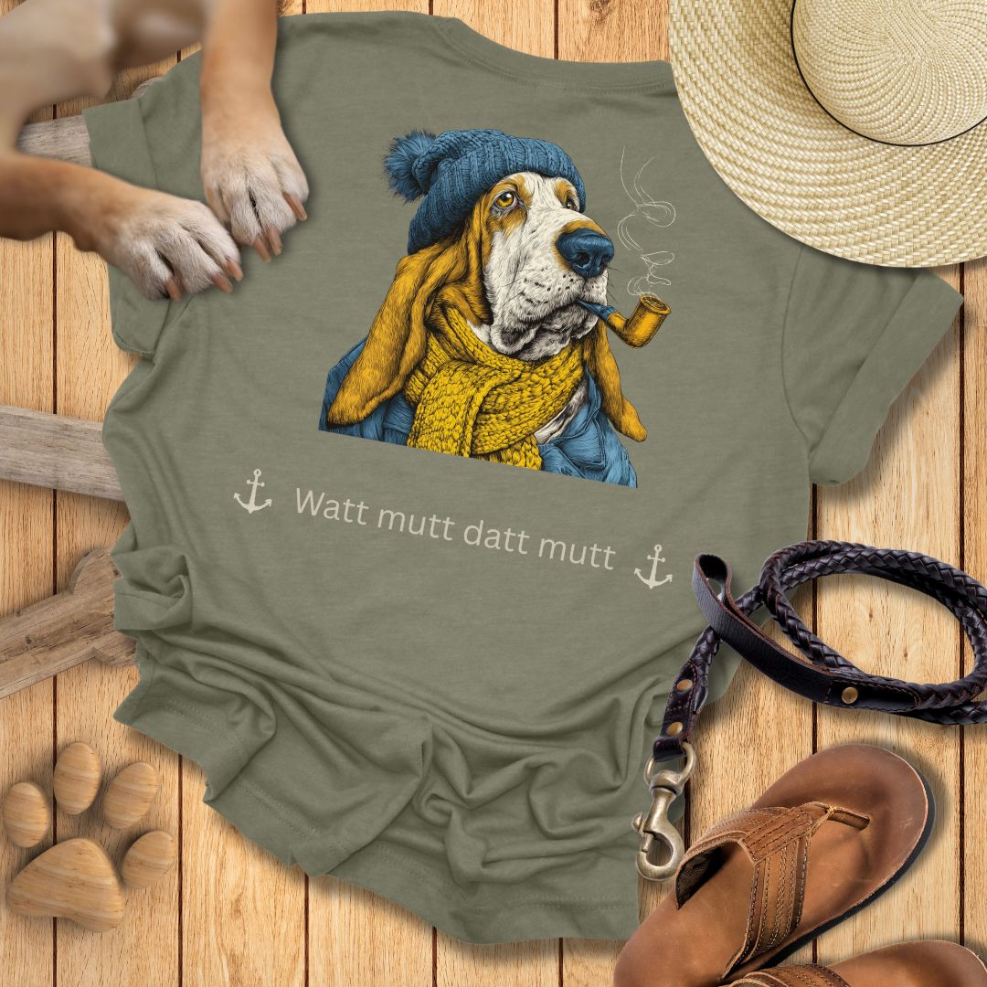 Watt mutt datt mutt - Beidseitig bedrucktes T-Shirt Unisex Slim Fit
