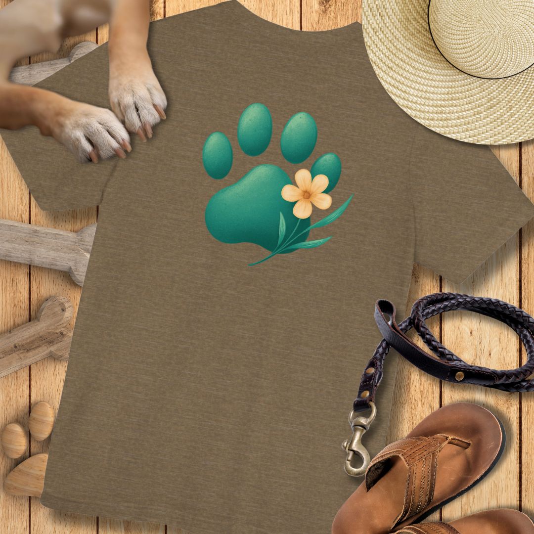 T-Shirt des Monats März "Frühlingspfote" - T-Shirt Unisex Modern Fit - Weich & Leicht