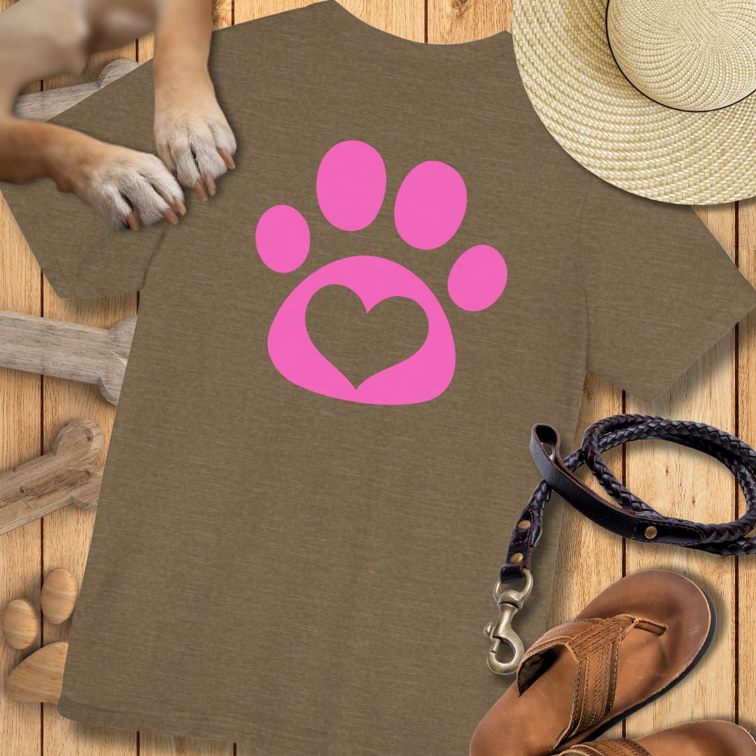 Love in Pink - Vorne & Hinten - T-Shirt Unisex Modern Fit Premium Qualität