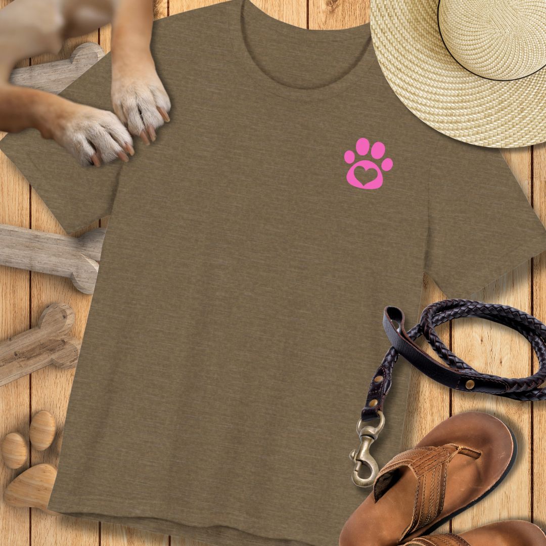 Love in Pink - Vorne & Hinten - T-Shirt Unisex Modern Fit Premium Qualität