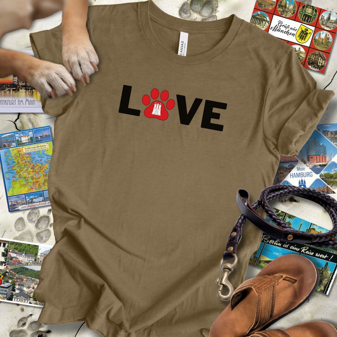 Love Pfote - Hamburg - T-Shirt Unisex Slim Fit