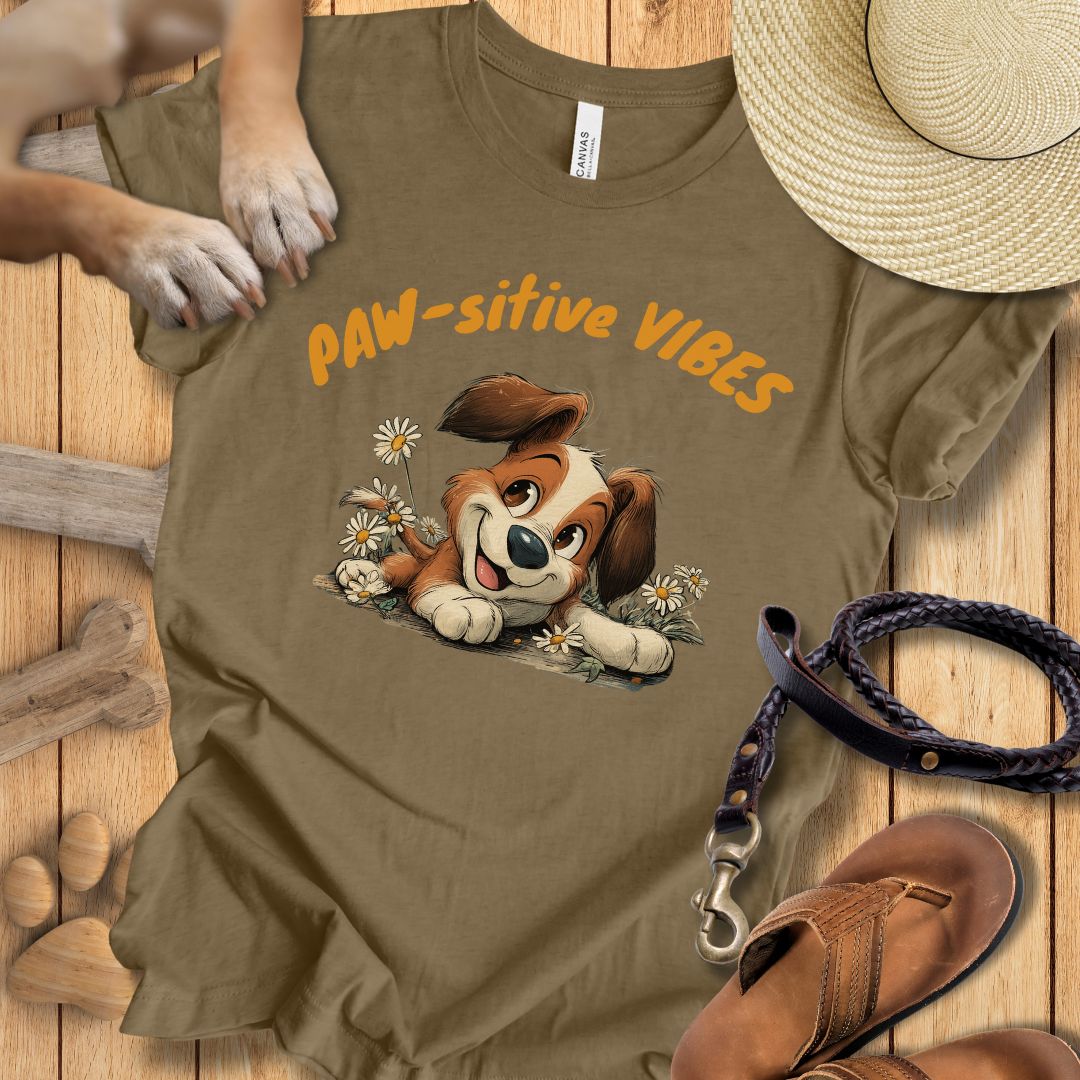 Paw-sitive Vibes 2 - T-Shirt Unisex Slim Fit
