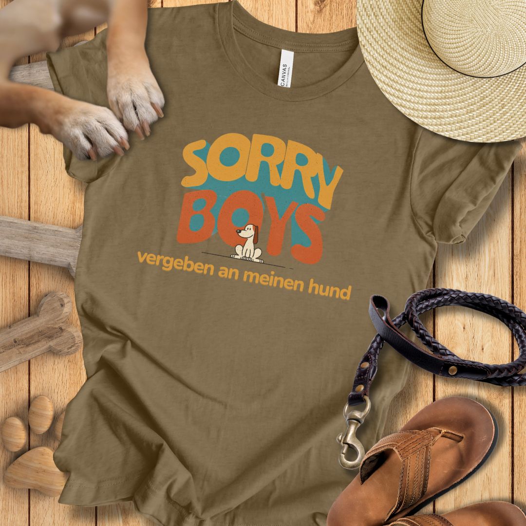 Sorry Boys - Vergeben an meinen Hund - T-Shirt Damen Modern Fit - Weich & Leicht