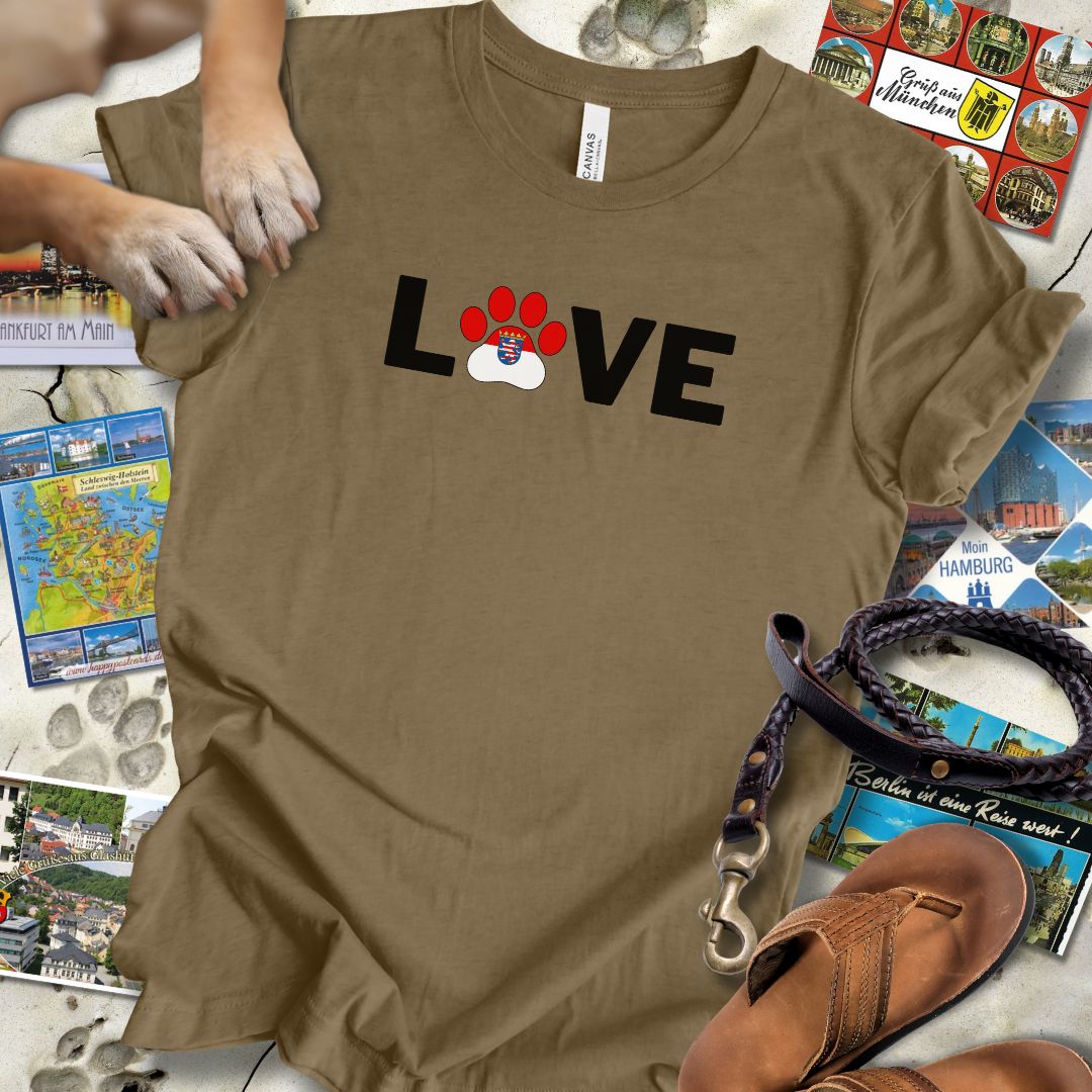 Love Pfote - Hessen - T-Shirt Unisex Slim Fit