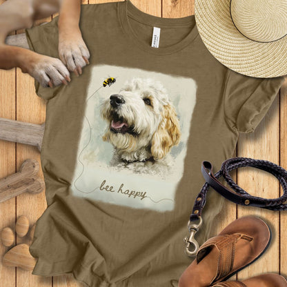 Bee Happy - Unisex T-Shirt Modern Fit - Weich & Leicht