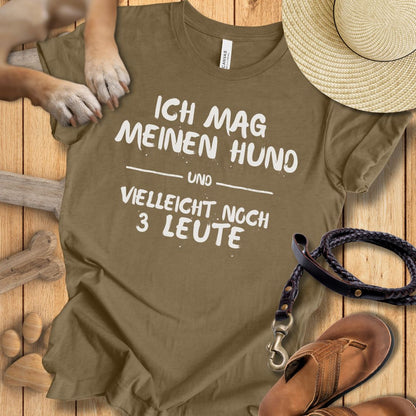 Ich mag meinen Hund - T-Shirt Unisex Modern Fit - Weich & Leicht