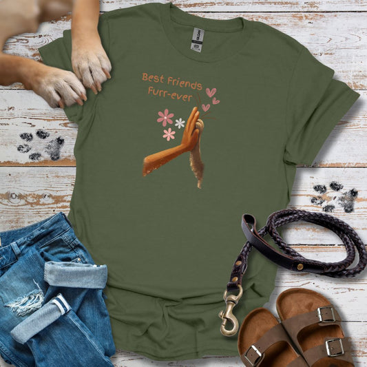 Best Friends Furr-ever - High Five - T-Shirt Unisex Relaxed Fit