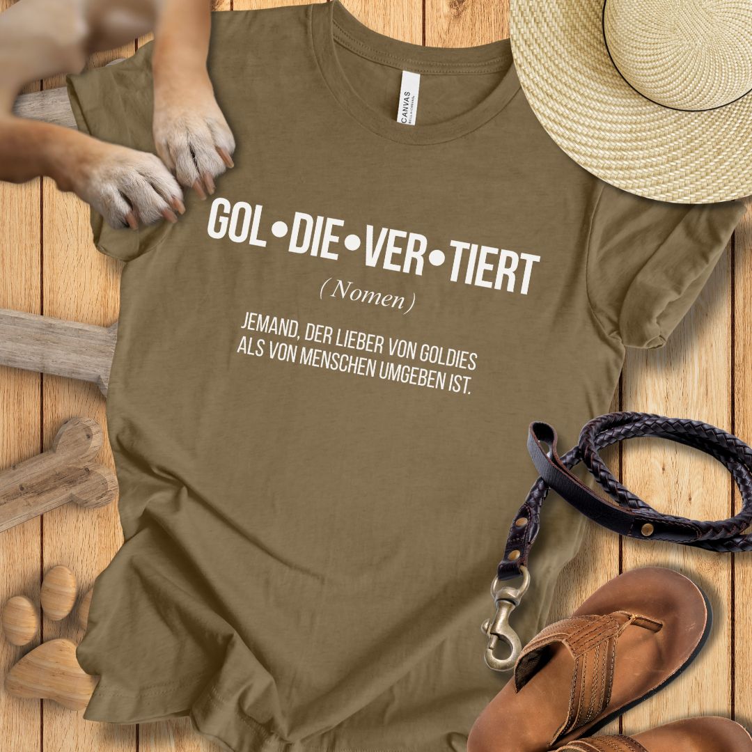 Gol-die-ver-tiert - Golden Retriever -  T-Shirt Unisex Modern Fit - Weich & Leicht