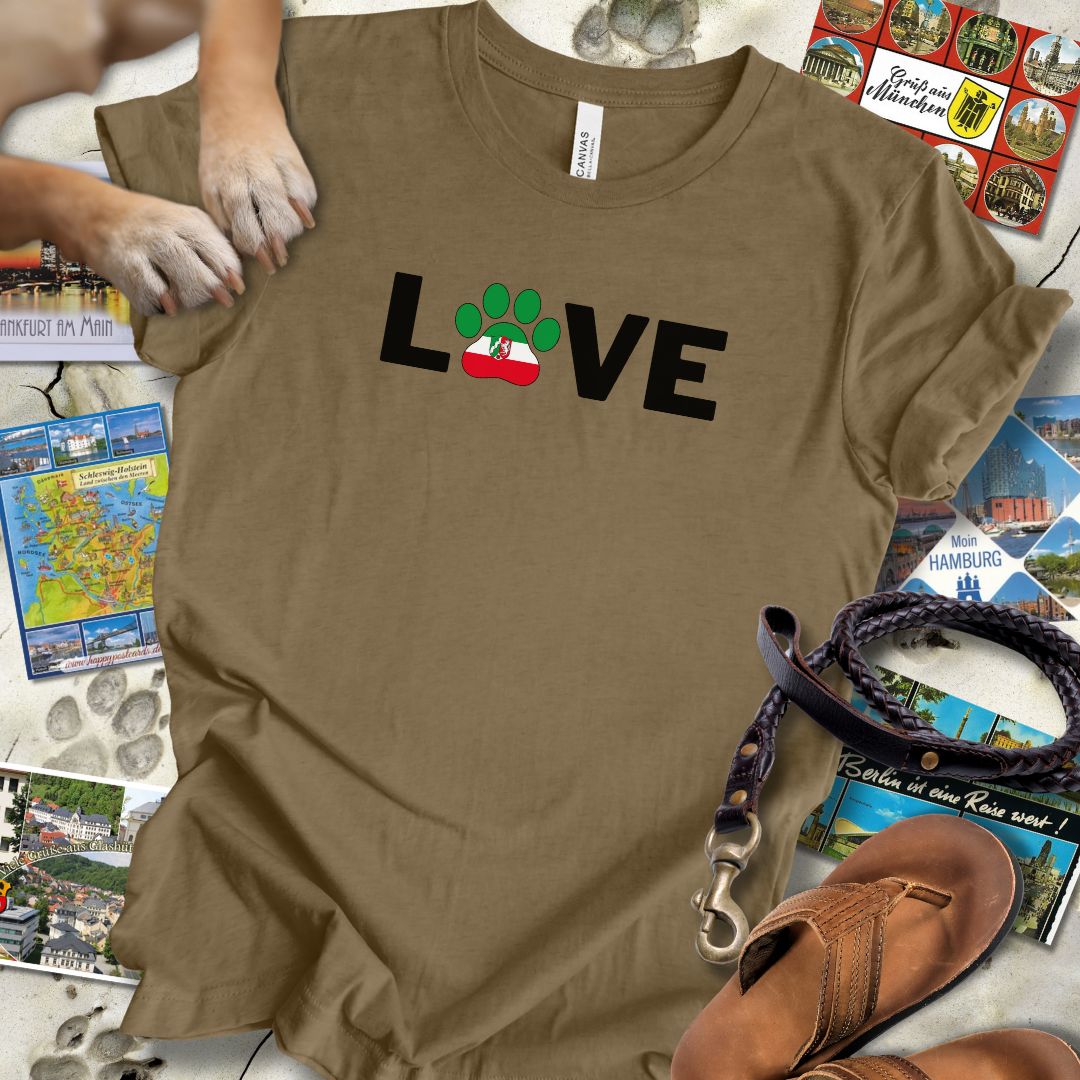 Love Pfote - Nordrhein-Westfalen - T-Shirt Unisex Slim Fit