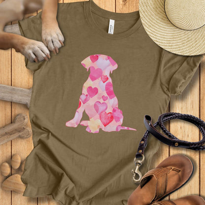 Labrador Love - T-Shirt Unisex Modern Fit - Weich & Leicht