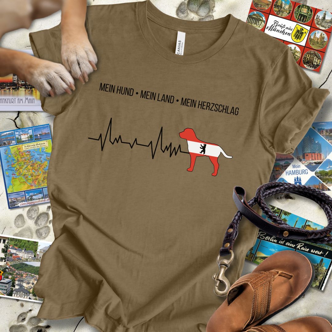 Mein Hund, Mein Land, Mein Herzschlag - Berlin - T-Shirt Unisex Slim Fit