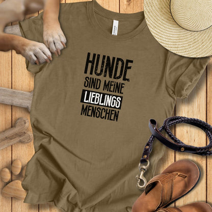 Hunde Sind Meine Lieblingsmenschen - T-Shirt Unisex Modern Fit Premium Qualität