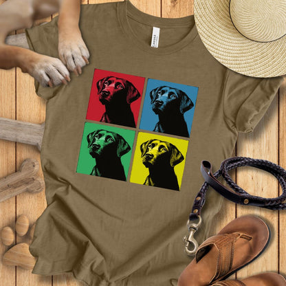Pop Art Labrador - T-Shirt Unisex Modern Fit - Weich & Leicht