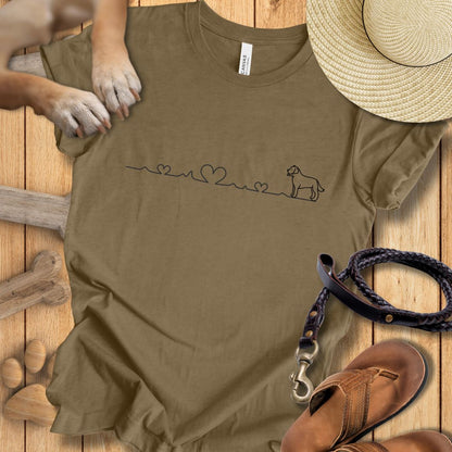 Herzlinie - T-Shirt Unisex Modern Fit - Weich & Leicht