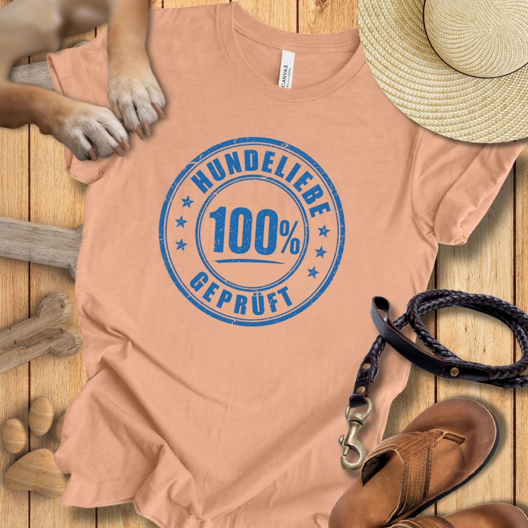 100% Hundeliebe - T-Shirt Unisex Modern Fit - Weich & Leicht