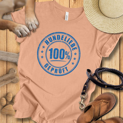 100% Hundeliebe - T-Shirt Unisex Modern Fit - Weich & Leicht