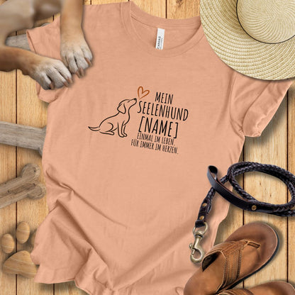 Mein Seelenhund Personalisierbar - T-Shirt Unisex Modern Fit - Weich & Leicht