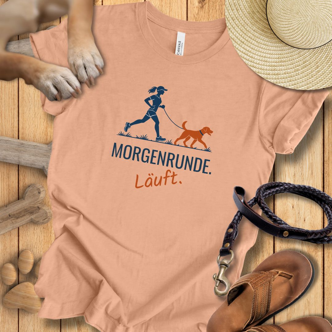 Morgenrunde Frau - Premium T-Shirt Modern Fit - Weich & Leicht