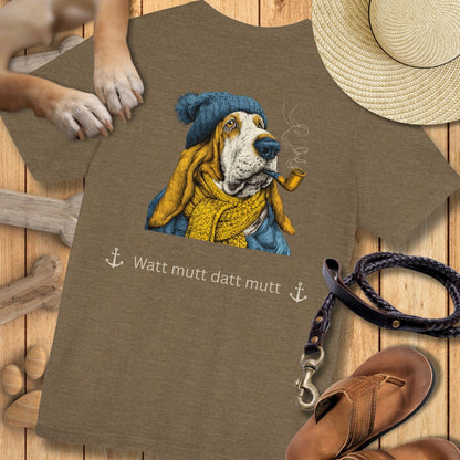 Watt mutt datt mutt - Vorne & Hinten - T-Shirt Unisex Modern Fit Premium Qualität