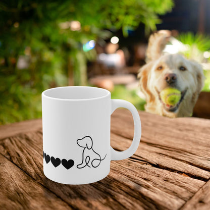 Eine Linie Liebe - Tasse