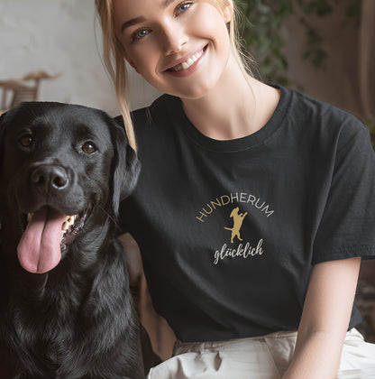 Hundherum glücklich - T-Shirt Unisex Classic Fit - Bequemer Klassiker