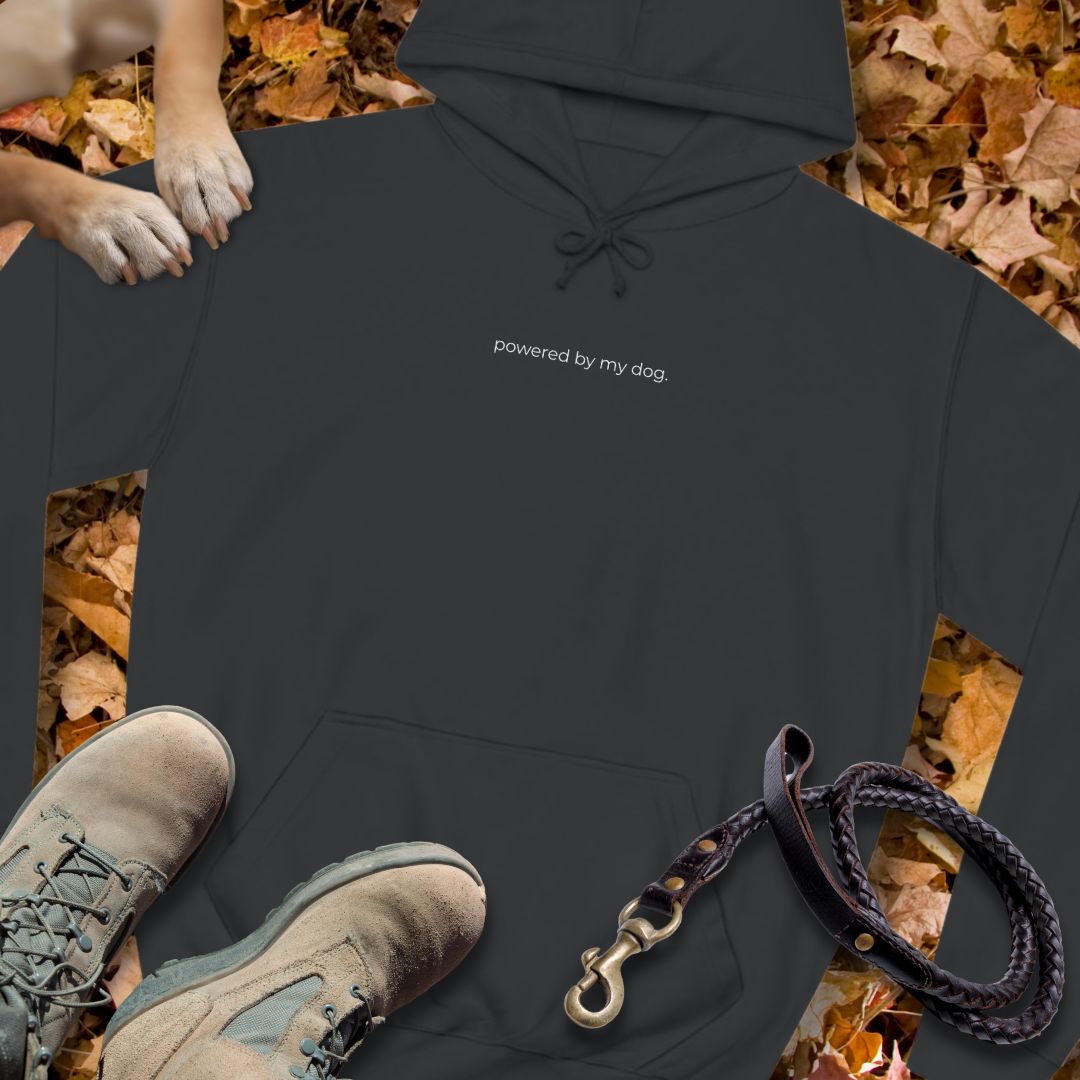 powered by my dog. - Unisex Classic Fit Hoodie