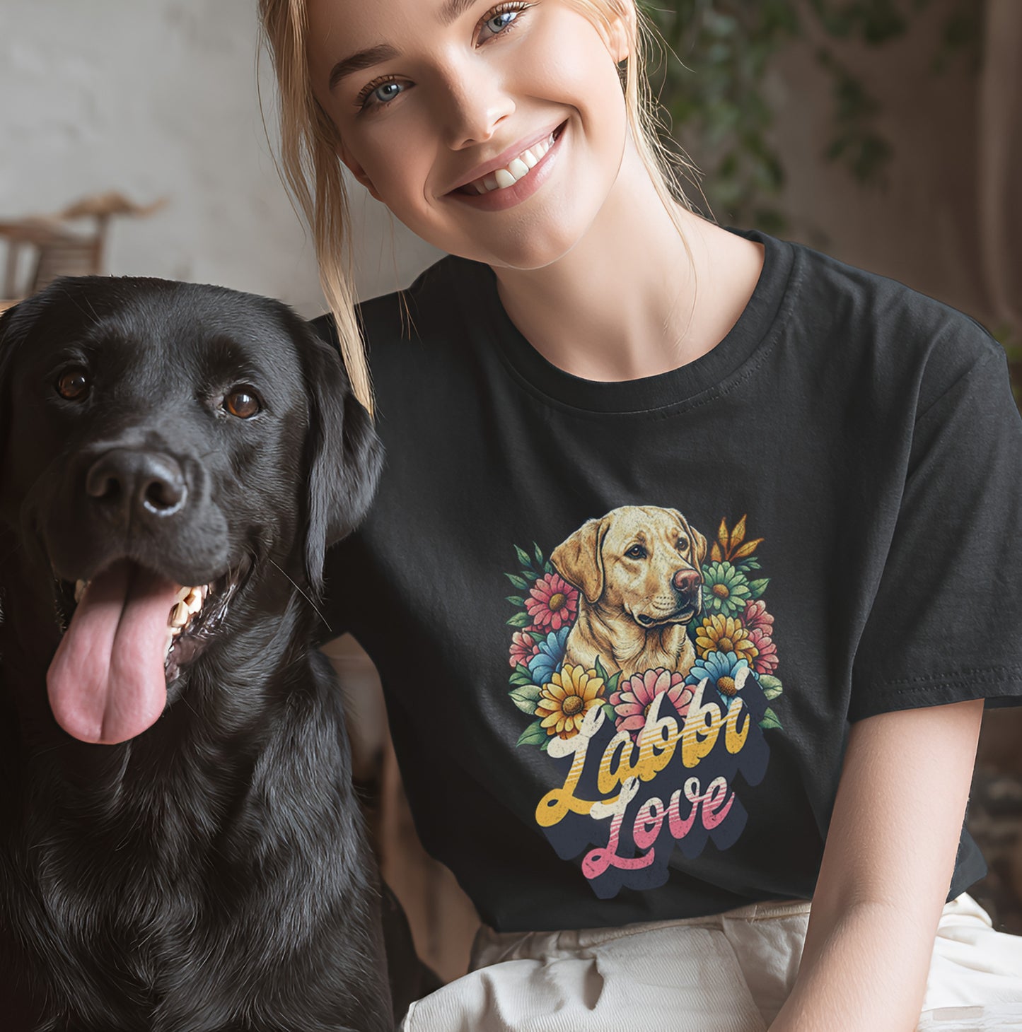 Labbi Love - Labrador - T-Shirt Unisex Classic Fit - Bequemer Klassiker