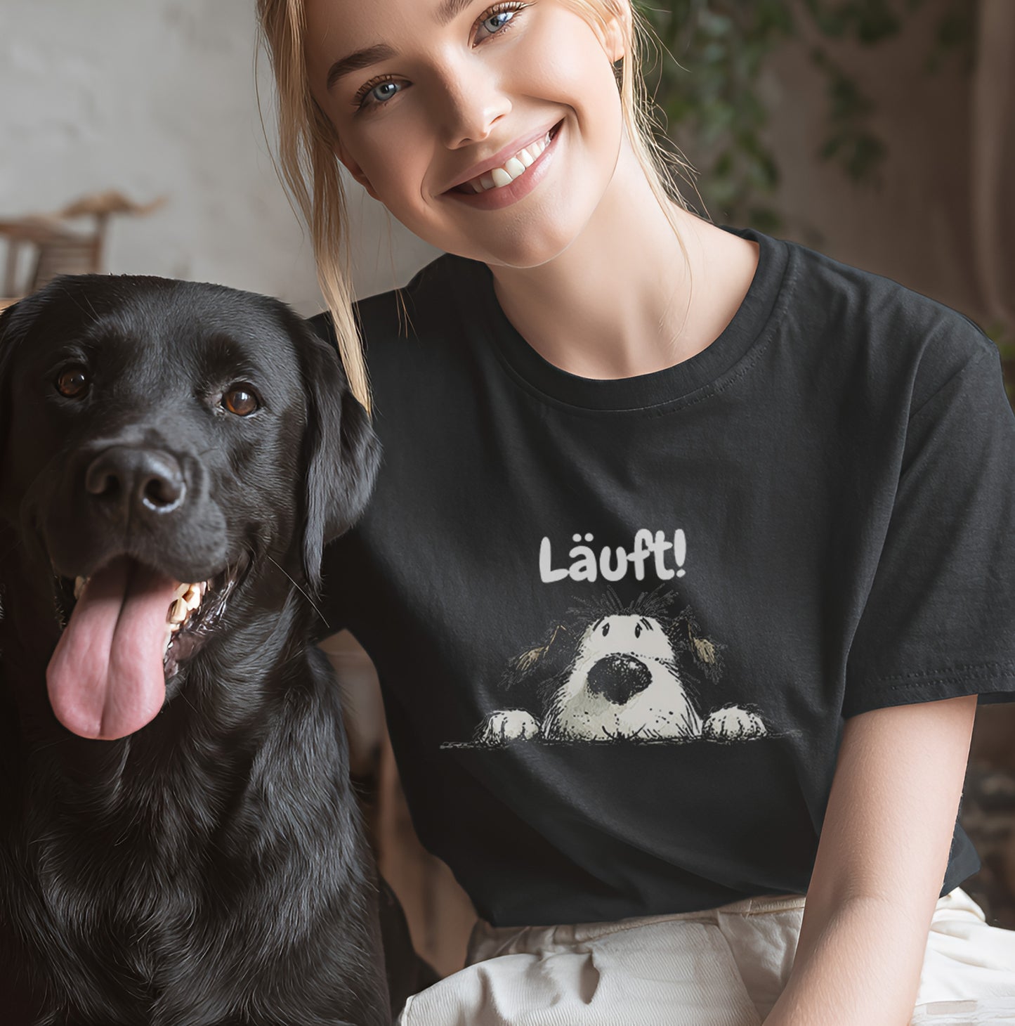 Läuft! - T-Shirt Unisex Classic Fit Bequemer Klassiker