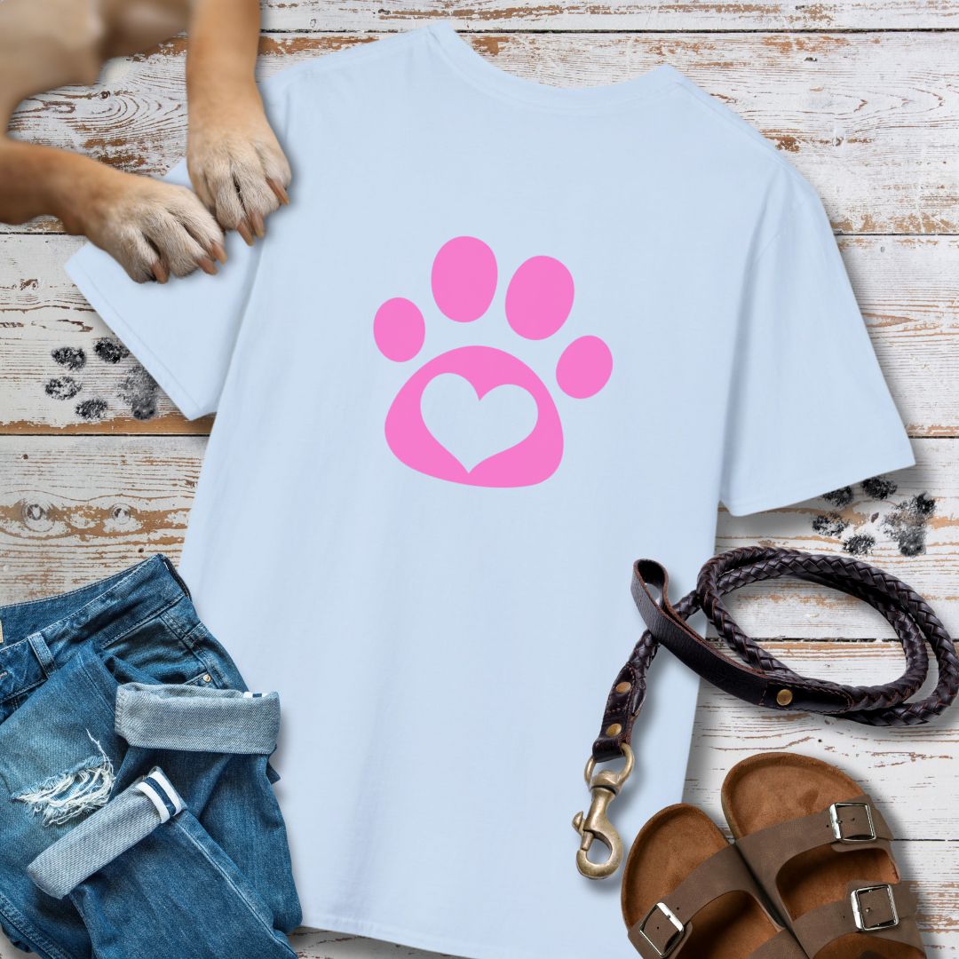 Love in Pink - Nur Hinten - T-Shirt Unisex Classic Fit - Bequemer Klassiker