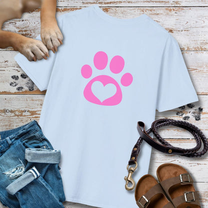 Love in Pink - Nur Hinten - T-Shirt Unisex Classic Fit - Bequemer Klassiker