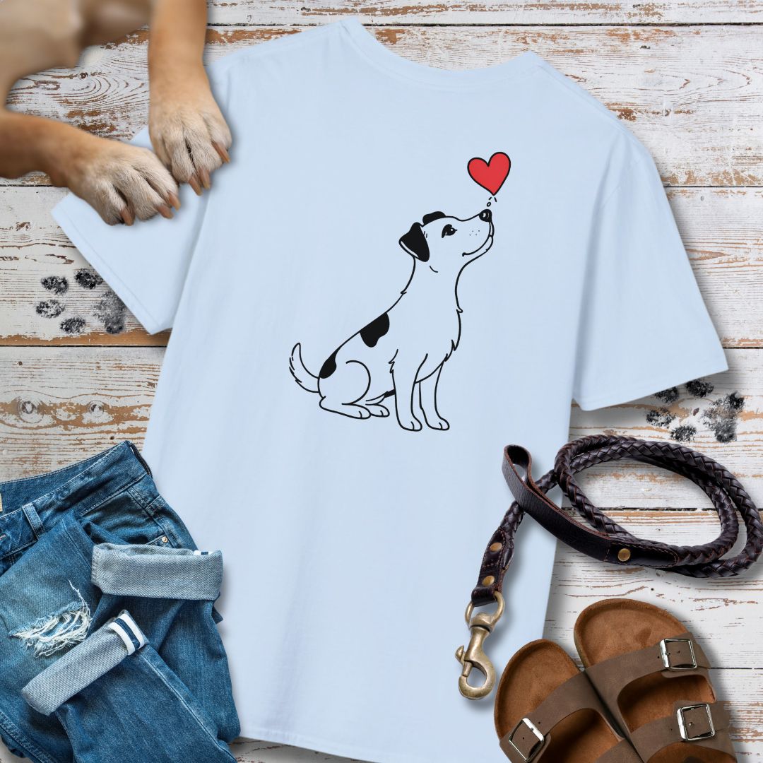 Herzenshunde - Jack Russel - Vorne & Hinten - T-Shirt Unisex Classic Fit - Bequemer Klassiker