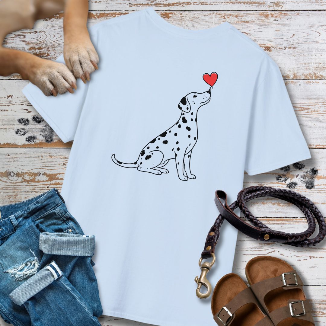 Herzenshunde - Dalmatiner - Vorne & Hinten - T-Shirt Unisex Classic Fit - Bequemer Klassiker