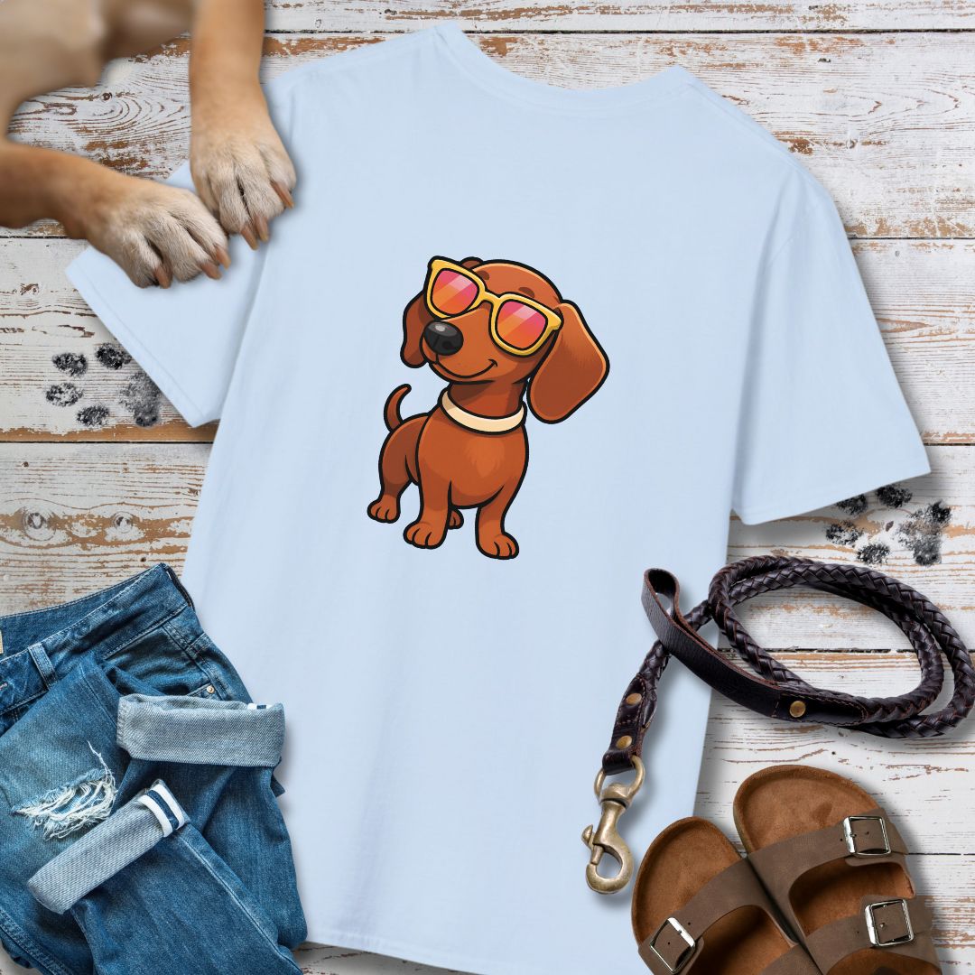 Cooler Dackel - Nur Hinten - T-Shirt Unisex Classic Fit - Bequemer Klassiker