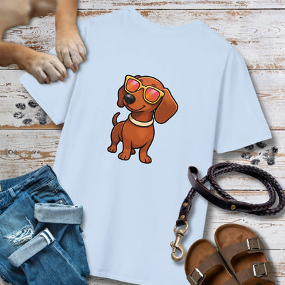 Cooler Dackel - Nur Hinten - T-Shirt Unisex Classic Fit - Bequemer Klassiker