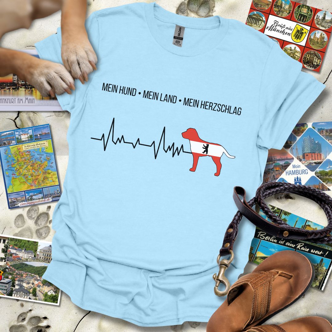 Mein Hund, Mein Land, Mein Herzschlag - Berlin - T-Shirt Unisex Relaxed Fit